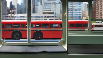 Painting Bus Bound Reflections An Eco Friendly Exploration of Daily Commute