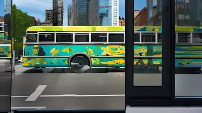Painting Bus Bound Reflections An Eco Friendly Exploration of Daily Commute