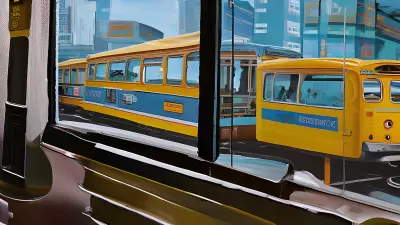 Painting Bus Bound Reflections An Eco Friendly Exploration of Daily Commute