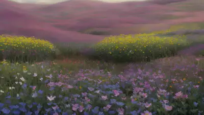 Natural Beauty of the Flower Landscape
