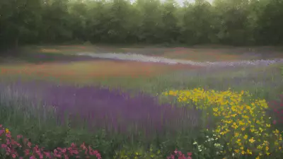 Natural Beauty of the Flower Landscape