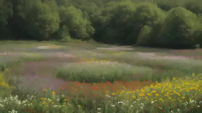 Natural Beauty of the Flower Landscape
