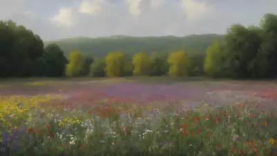 Natural Beauty of the Flower Landscape
