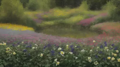 Natural Beauty of the Flower Landscape