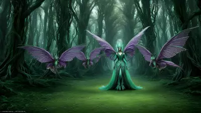 Captivatingly Angelic Beings in the Alien Forest