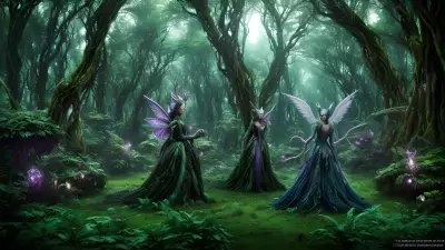 Captivatingly Angelic Beings in the Alien Forest