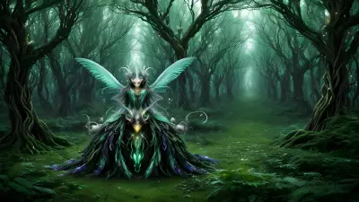 Captivatingly Angelic Beings in the Alien Forest