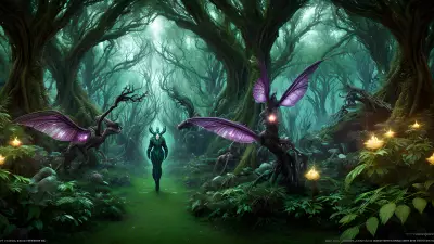 Captivatingly Angelic Beings in the Alien Forest