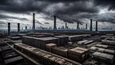 Visionary Visions A Cloudscape Above A Dystopian Factory