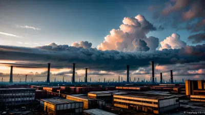 Visionary Visions A Cloudscape Above A Dystopian Factory