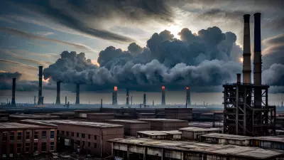 Visionary Visions A Cloudscape Above A Dystopian Factory