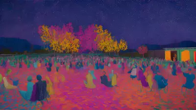 Radiant Rhapsody A Performance Art Tribute to David Hockney's Starry Night