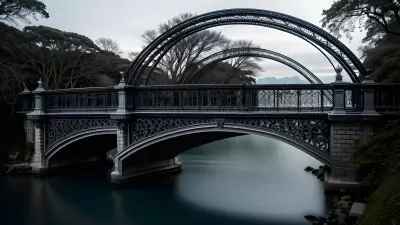 Ethereal Bridge A Study of Shadows and Light