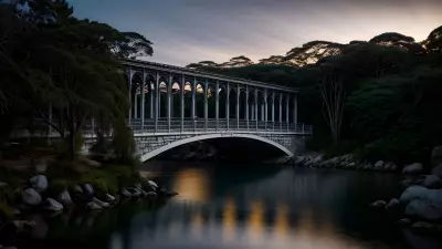 Ethereal Bridge A Study of Shadows and Light