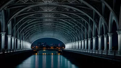 Ethereal Bridge A Study of Shadows and Light