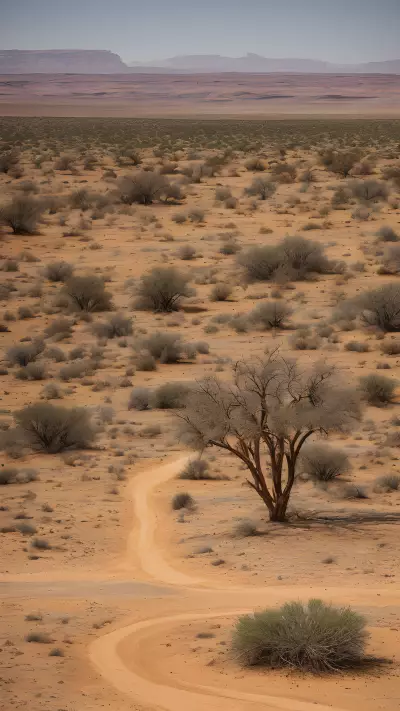 Exploring the Ecosystem Interplay of Desert Plains