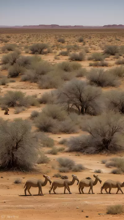 Exploring the Ecosystem Interplay of Desert Plains