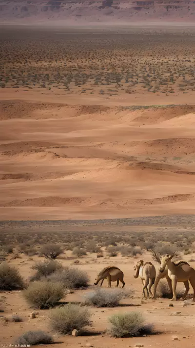 Exploring the Ecosystem Interplay of Desert Plains