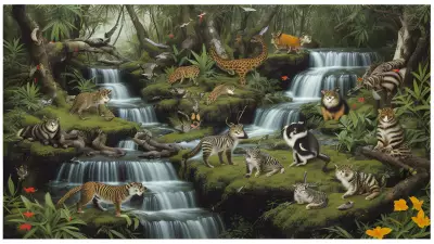 Wildlife Collage Paper Art by Luo Zhongli with Element of Drinks