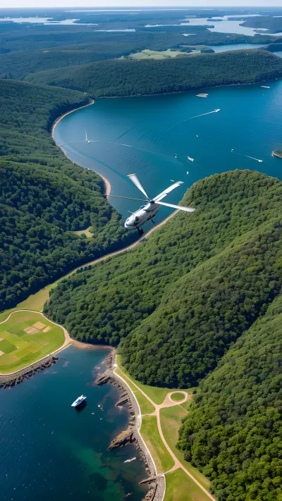 Helicopter View Capturing true perspective from above