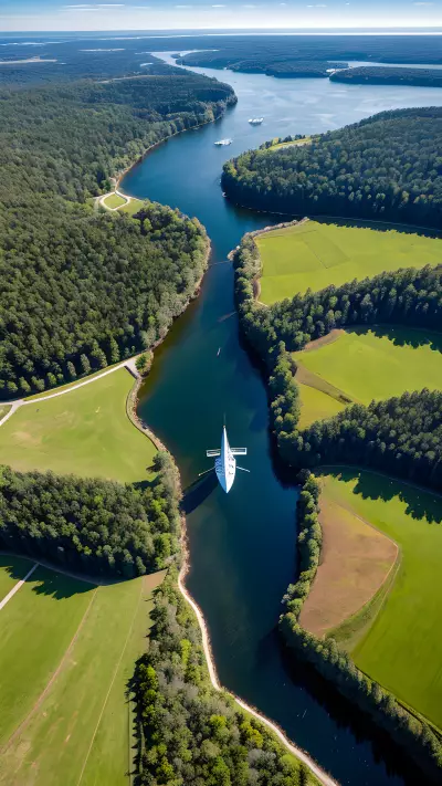 Helicopter View Capturing true perspective from above