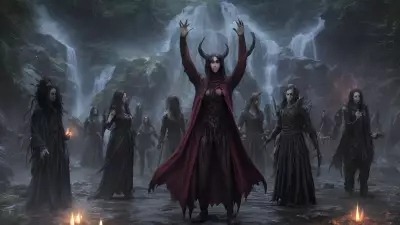 Diabolical Summon at an Enchanted Waterfall