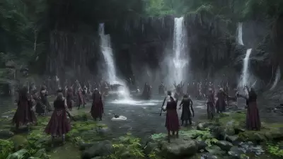 Diabolical Summon at an Enchanted Waterfall
