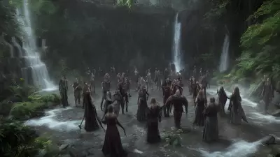 Diabolical Summon at an Enchanted Waterfall