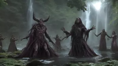 Diabolical Summon at an Enchanted Waterfall