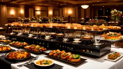 Executive Culinary Experience Mouthwatering Dishes in a Grand Event Hall