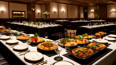 Executive Culinary Experience Mouthwatering Dishes in a Grand Event Hall