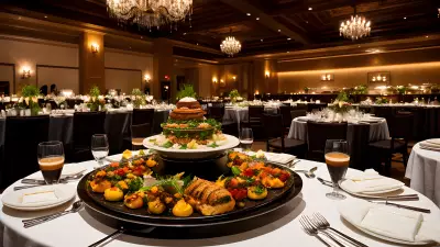Executive Culinary Experience Mouthwatering Dishes in a Grand Event Hall