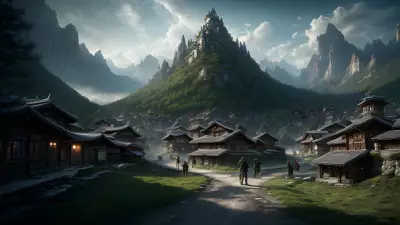 Celestial Wizards and Time Travelers in a Mystical Mountain Village