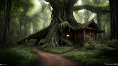 Enchanted Refuge Among Ancient Trees