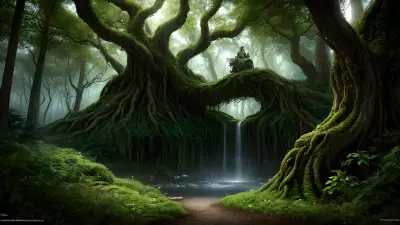 Enchanted Refuge Among Ancient Trees