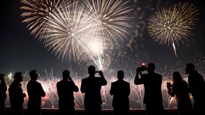 Meeting under the Fireworks