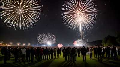 Meeting under the Fireworks