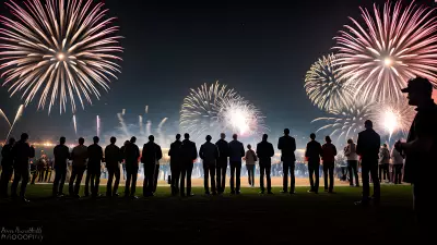 Meeting under the Fireworks