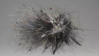 Serene Chaos Lake Meets Drone in Kinetic Art Exploration
