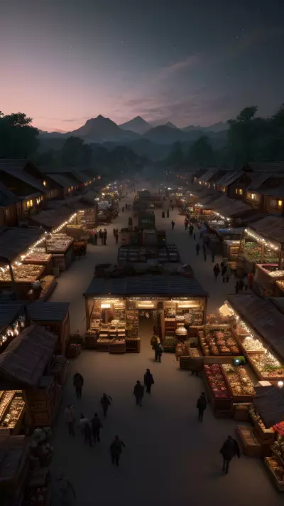 The Cursed Market at the Edge of Mystical Realms