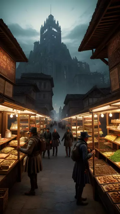 The Cursed Market at the Edge of Mystical Realms