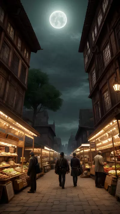 The Cursed Market at the Edge of Mystical Realms