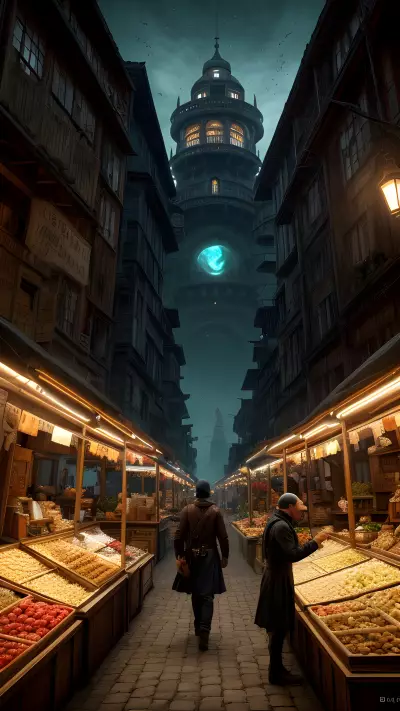 The Cursed Market at the Edge of Mystical Realms
