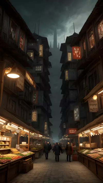 The Cursed Market at the Edge of Mystical Realms