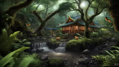Festive Wildlife in the Rainforest