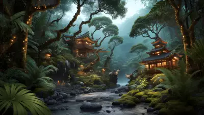 Festive Wildlife in the Rainforest