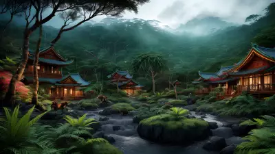 Festive Wildlife in the Rainforest