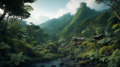 Festive Wildlife in the Rainforest