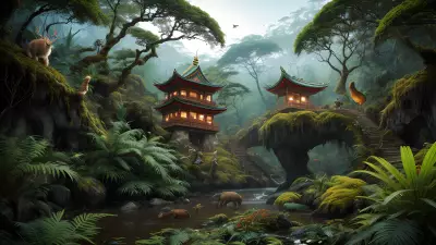 Festive Wildlife in the Rainforest
