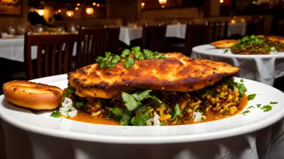 Savory Scenes Capturing the Fusion of Cultures on Restaurant Tables